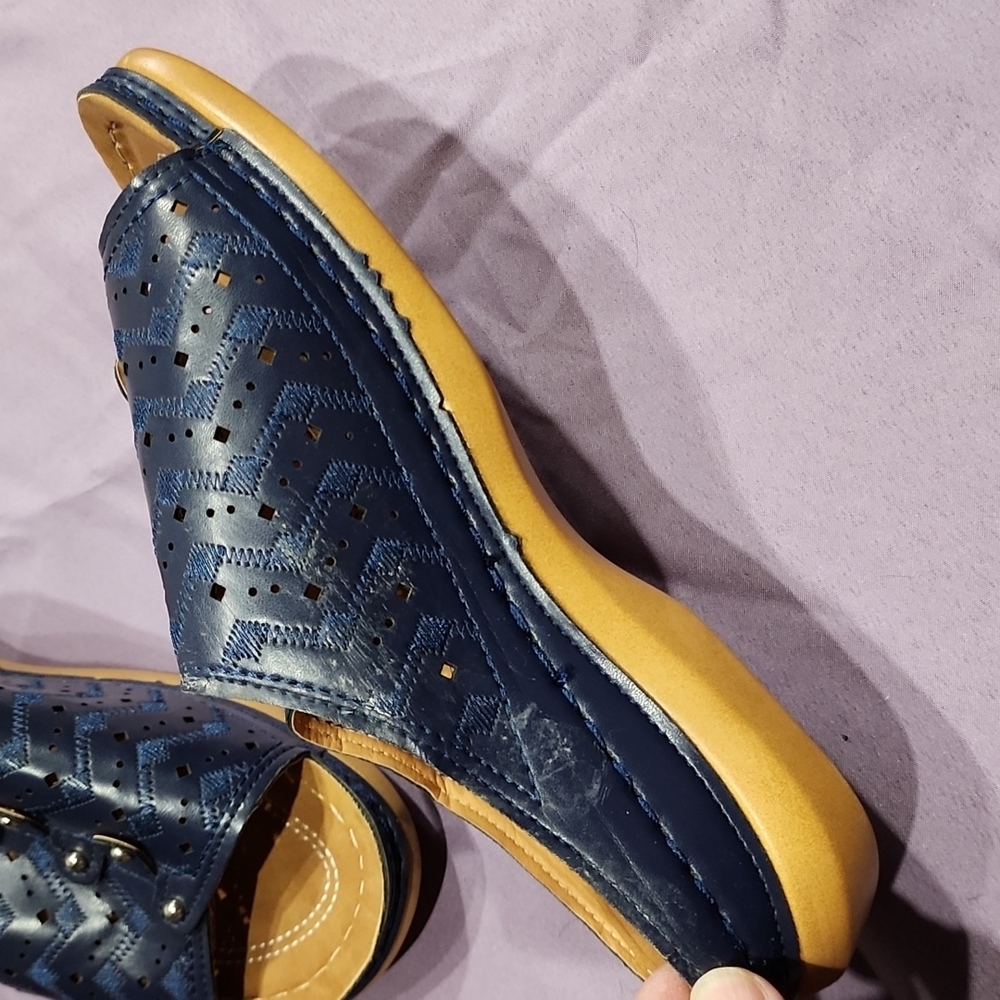 Blue Sandals size 9